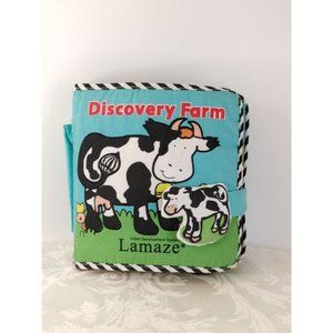 Lamaze Discovery Farm plush Developmental Soft Book Learning Toy 7"1/2x7"1/2